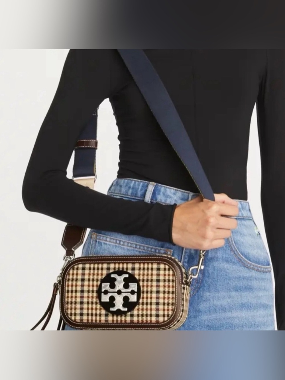 Tory Burch Multicolor Miller Plaid Mini Crossbody Bag - Picture 14 of 15